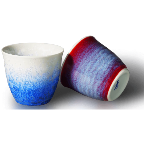 Shinemon Oven Youhen Pair Cups - Aritayaki