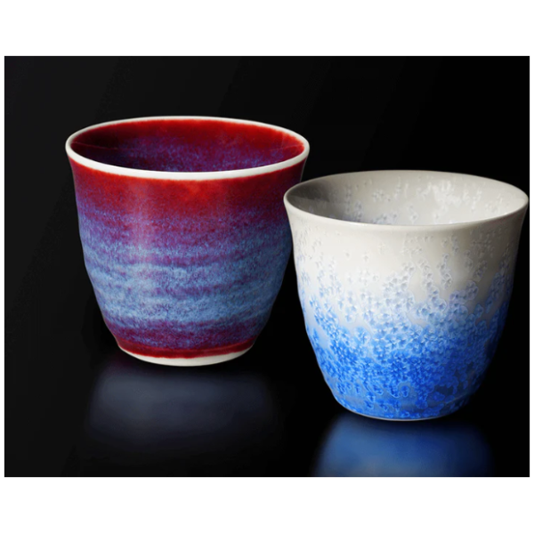 Shinemon Oven Youhen Pair Cups - Aritayaki