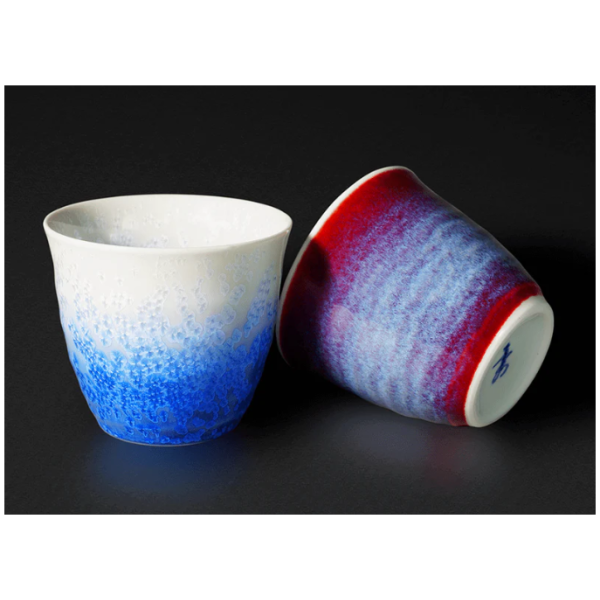 Shinemon Oven Youhen Pair Cups - Aritayaki