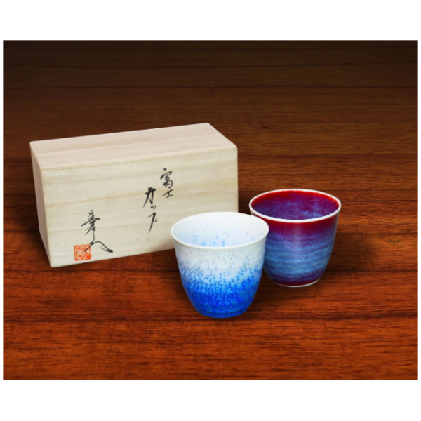 Shinemon Oven Youhen Pair Cups - Aritayaki