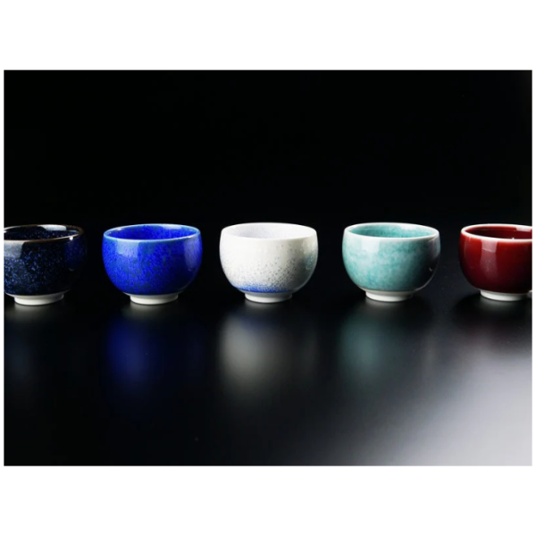 Shinemon Ochoko Sake Cup Set (5 Colors) - Aritayaki