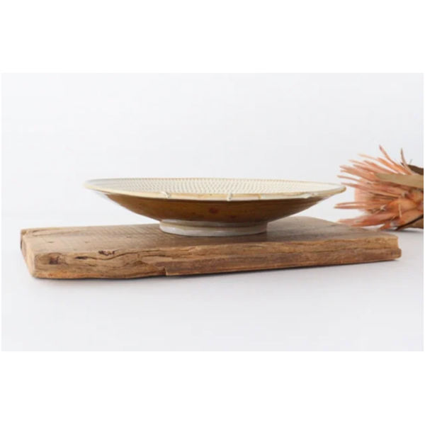 Ishiwarayaki white platter
