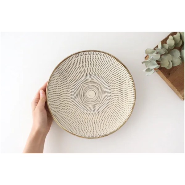Ishiwarayaki white platter
