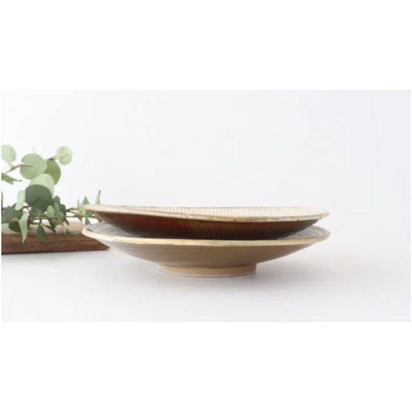 Ishiwarayaki white platter