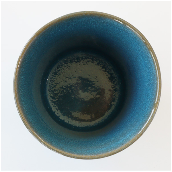 Kamino Ryukyuyaki blue glass