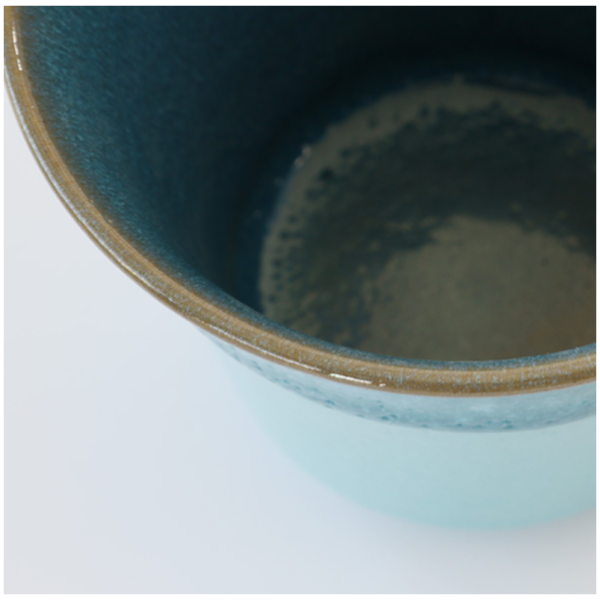 Kamino Ryukyuyaki blue glass
